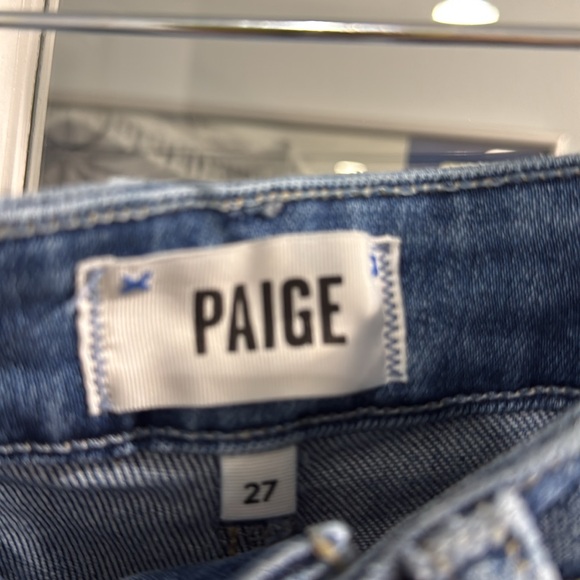 PAIGE Blue Wide-Leg Jeans - Picture 2 of 3